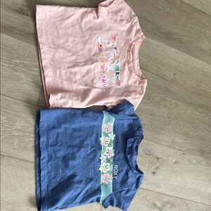 Roxy Floral Pink and Blue Toddler Tees